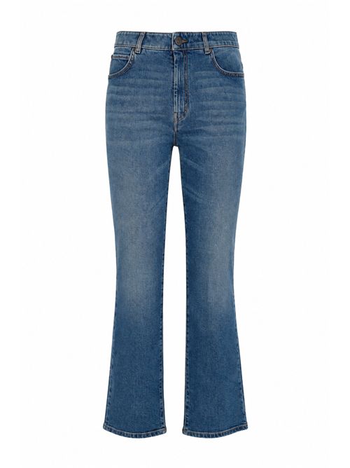 Jeans straight leg wkdargento in denim di cotone WEEKEND MAX MARA | 2615181091600005